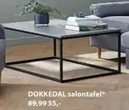 Jysk DOKKEDAL salontafel aanbieding