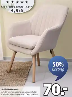 Jysk UDSBJERG fauteuil aanbieding