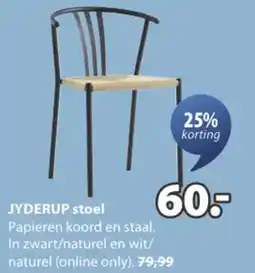Jysk JYDERUP stoel aanbieding