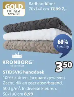 Jysk KRONBORG STIDSVIG handdoek aanbieding