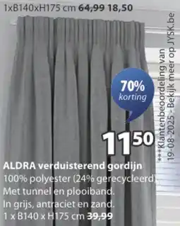 Jysk ALDRA verduisterend gordijn aanbieding