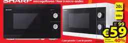 ElectroStock SHARP microgolfoven/four à micro-ondes YCMS01E aanbieding
