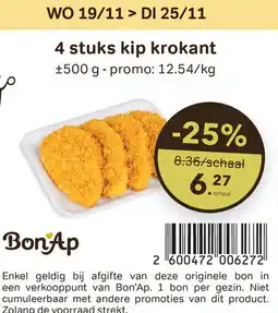 Bon Ap 4 stuks kip krokant aanbieding
