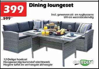 iTEK Dining Loungeset aanbieding
