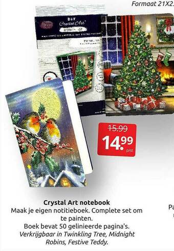 Boekenvoordeel Crystal Art Notebook aanbieding