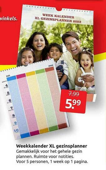 Weekkalender Xl Gezinsplanner