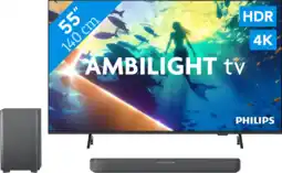 Coolblue Philips Ambilight 55 PUS8000 4K (2025) + Philips TAB5309 aanbieding