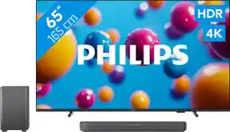 Coolblue Philips Ambilight 65'' PUS7000 4K (2025) + Philips TAB5309 aanbieding