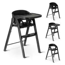 Decathlon Deryan Luxe Kinderstoel - Meegroei - Inklapbaar - Zwart aanbieding