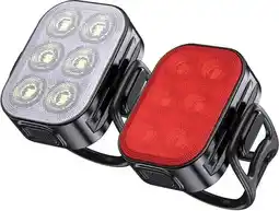 Decathlon LED Fietsverlichtingsset 200/50 Lumen Voorlicht en Achterlicht Fiets aanbieding