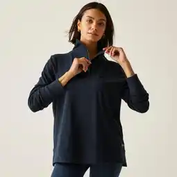 Decathlon Demmi isolerende fleecetrui met 1/2 rits voor dames aanbieding