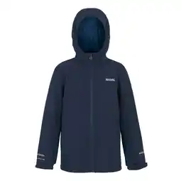 Decathlon Hurdle geïsoleerde waterdichte jas voor kinderen (Marine/maanlicht denim) aanbieding