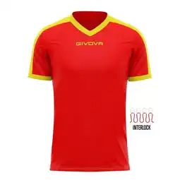 Decathlon Givova Revolution Sport T-shirt Rood Geel M aanbieding