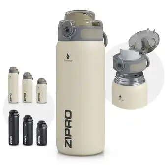 Decathlon ZIPRO Thermosfles - Hoogwaardig roestvrij staal, BPA-vrij aanbieding