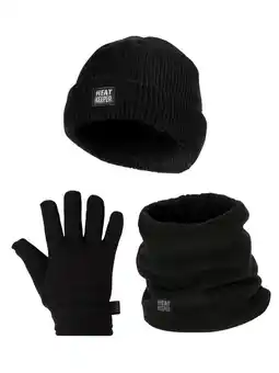 Decathlon Heatkeeper Kinder Winter Set - Muts + Nerkwarmer + Handschoenen Zwart aanbieding