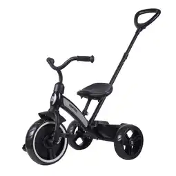 Decathlon Deryan Driewieler met duwstang - Zwart aanbieding