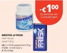 Spar Frisk peppermint 35 g aanbieding