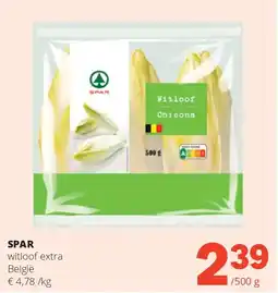 Spar SPAR witloof extra België aanbieding