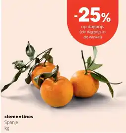 Spar clementines aanbieding