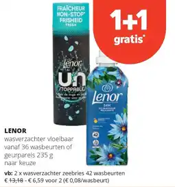 Spar LENOR wasverzachter zeebries 42 wasbeurten aanbieding