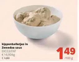 Spar kippenballetjes in Zweedse saus aanbieding