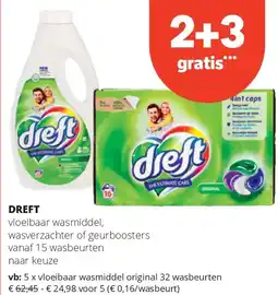 Spar DREFT vloeibaar wasmiddel original 32 wasbeurten aanbieding