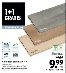 GAMMA Laminaat Signature 4V aanbieding