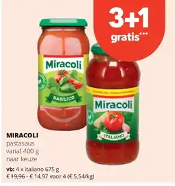 Spar MIRACOLI italiano 675 g aanbieding