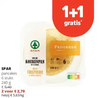 SPAR pancakes 6 stuks 240 g