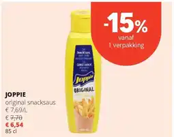 Spar JOPPIE original snacksaus aanbieding