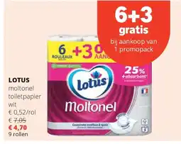 Spar LOTUS moltonel toiletpapier wit aanbieding