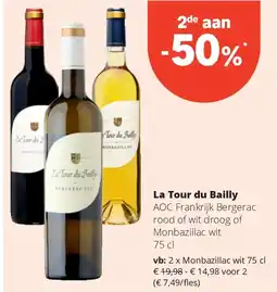 Spar La Tour du Bailly Monbazillac wit 75 cl aanbieding