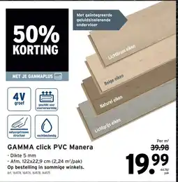 GAMMA GAMMA click PVC Manera aanbieding