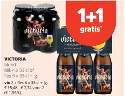 Spar VICTORIA fies 6 x 33 cl + lg aanbieding