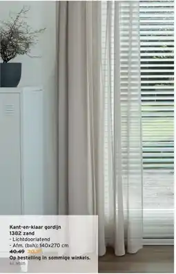GAMMA Kant-en-klaar gordijn 1382 zand aanbieding