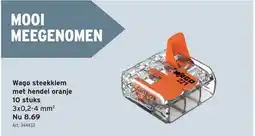 GAMMA Wago steekklem met hendel oranje aanbieding