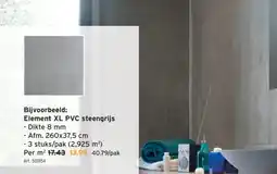 GAMMA Element XL PVC steengrijs aanbieding