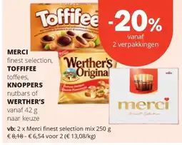 Spar Merci fi nest selection mix 250 g aanbieding