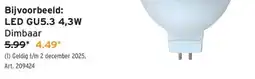 GAMMA LED GU5.3 4,3W aanbieding