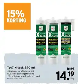 GAMMA Tec7 X-tack 290 ml aanbieding