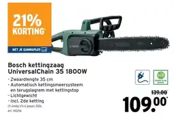 GAMMA Bosch kettingzaag UniversalChain 35 1800W aanbieding