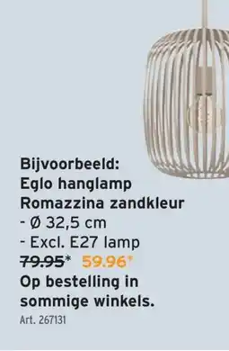 GAMMA Eglo hanglamp aanbieding
