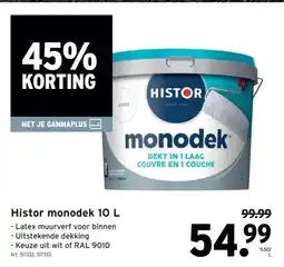 GAMMA Histor monodek 10 L aanbieding