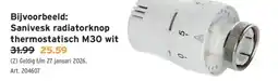 GAMMA Sanivesk radiatorknop thermostatisch M30 wit aanbieding
