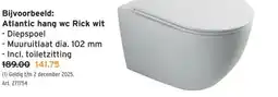 GAMMA Atlantic hang wc Rick wit aanbieding