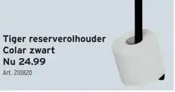 GAMMA Tiger reserverolhouder Colar zwart aanbieding