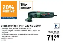 GAMMA Bosch multitool PMF 220 CE 220W aanbieding