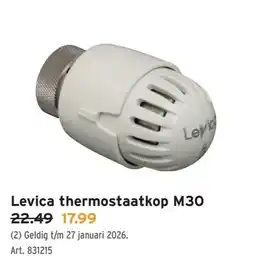 GAMMA Levica thermostaatkop M30 aanbieding