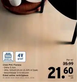 GAMMA Click PVC Florena aanbieding