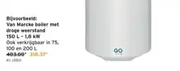 GAMMA Van Marcke boiler met aanbieding